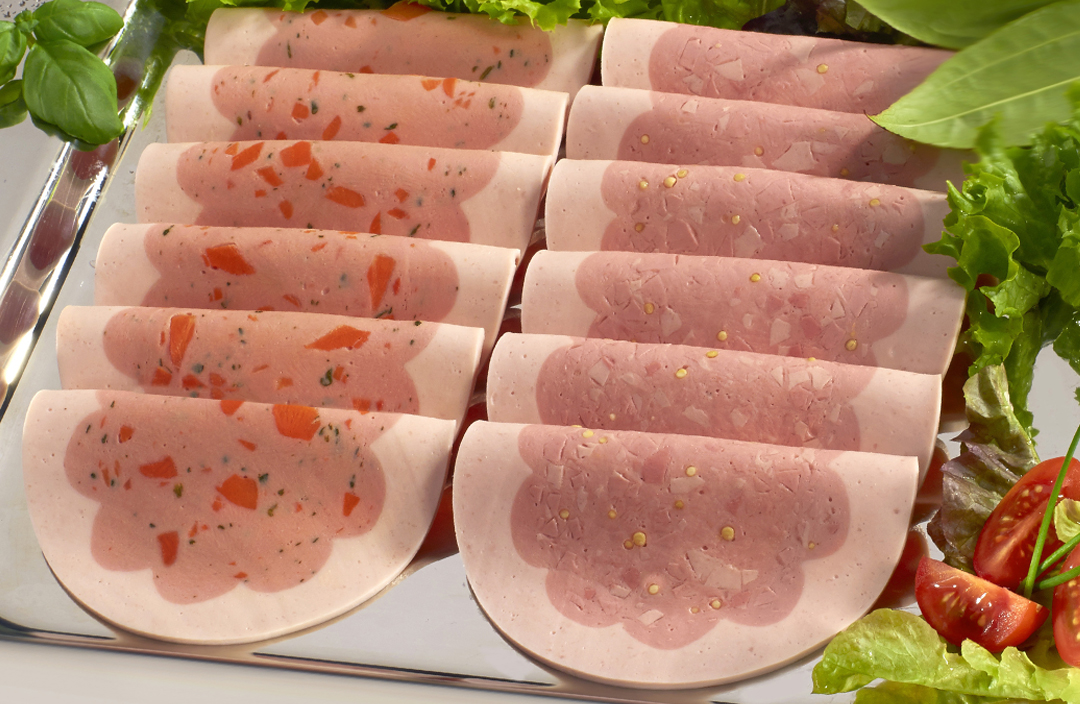 Pasteten im Blumendekor